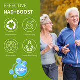 Welitalisync Liposomal NAD+ Supplement 900mg capsules on a wooden table