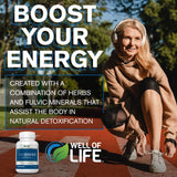Well of Life Humic and Fulvic Acid Capsules in a lifestyle setting