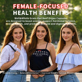 Well&Whole Beef Organ Supplement for Women 500mg capsules with packaging