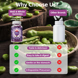 Well&Whole Dopa Mucuna Gummies alongside fresh berries