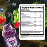Well&Whole Dopa Mucuna Gummies with a measuring spoon