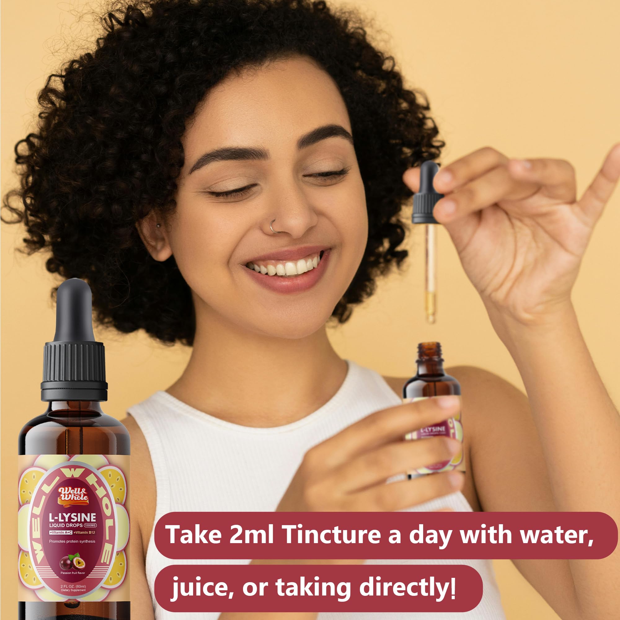 Well&Whole L-Lysine Liquid Drops 132g lifestyle scene