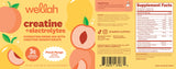 Wellah Creatine + Hydration Powder Peach Mango packaging