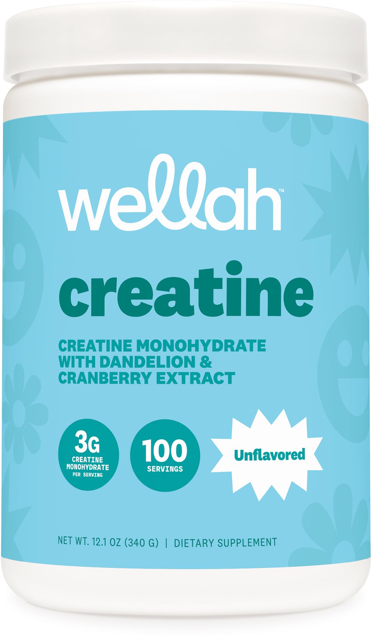 Wellah Creatine Monohydrate 422g front view