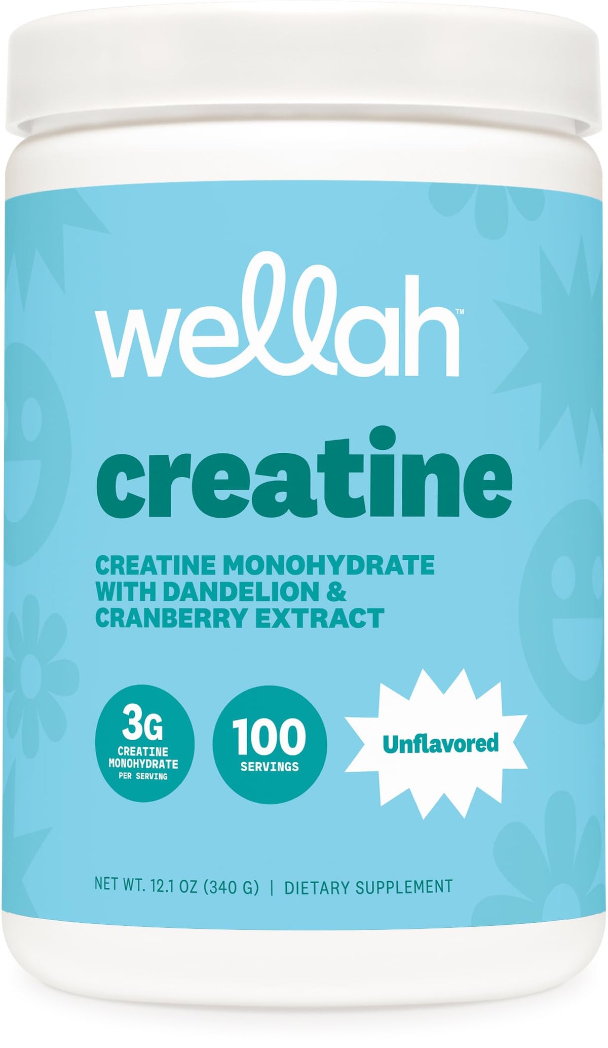 Wellah Creatine Monohydrate 422g front view