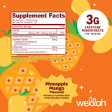 Wellah Creatine Monohydrate Powder Pineapple Mango nutritional information