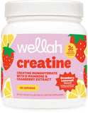 Wellah Creatine Monohydrate Strawberry Lemonade front view