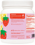 Wellah Creatine Monohydrate Strawberry Lemonade scoop with powder