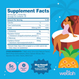 Wellah L-Glutamine 5G Blue Hawaii Flavour packaging