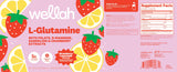 Wellah L-Glutamine Powder nutritional information on packaging