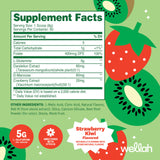 Wellah L-Glutamine Supplement 5G Strawberry Kiwi container side view