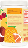Wellah L-Glutamine Tropical Punch supplement side view showing serving size