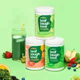 Wellah Leaf Laugh Love Super Greens 390g serving suggestion