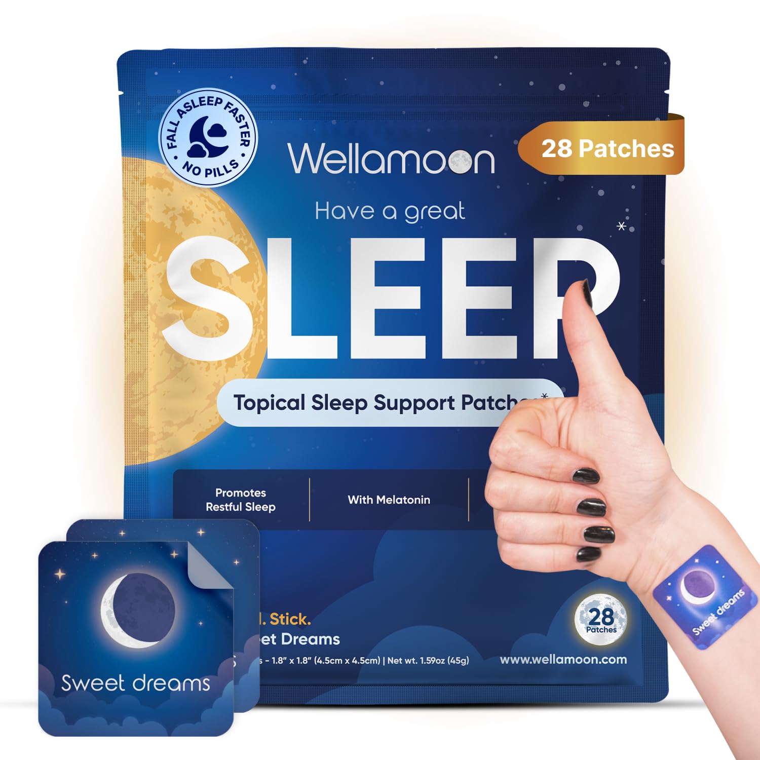 Wellamoon Sleep Patches packaging front view