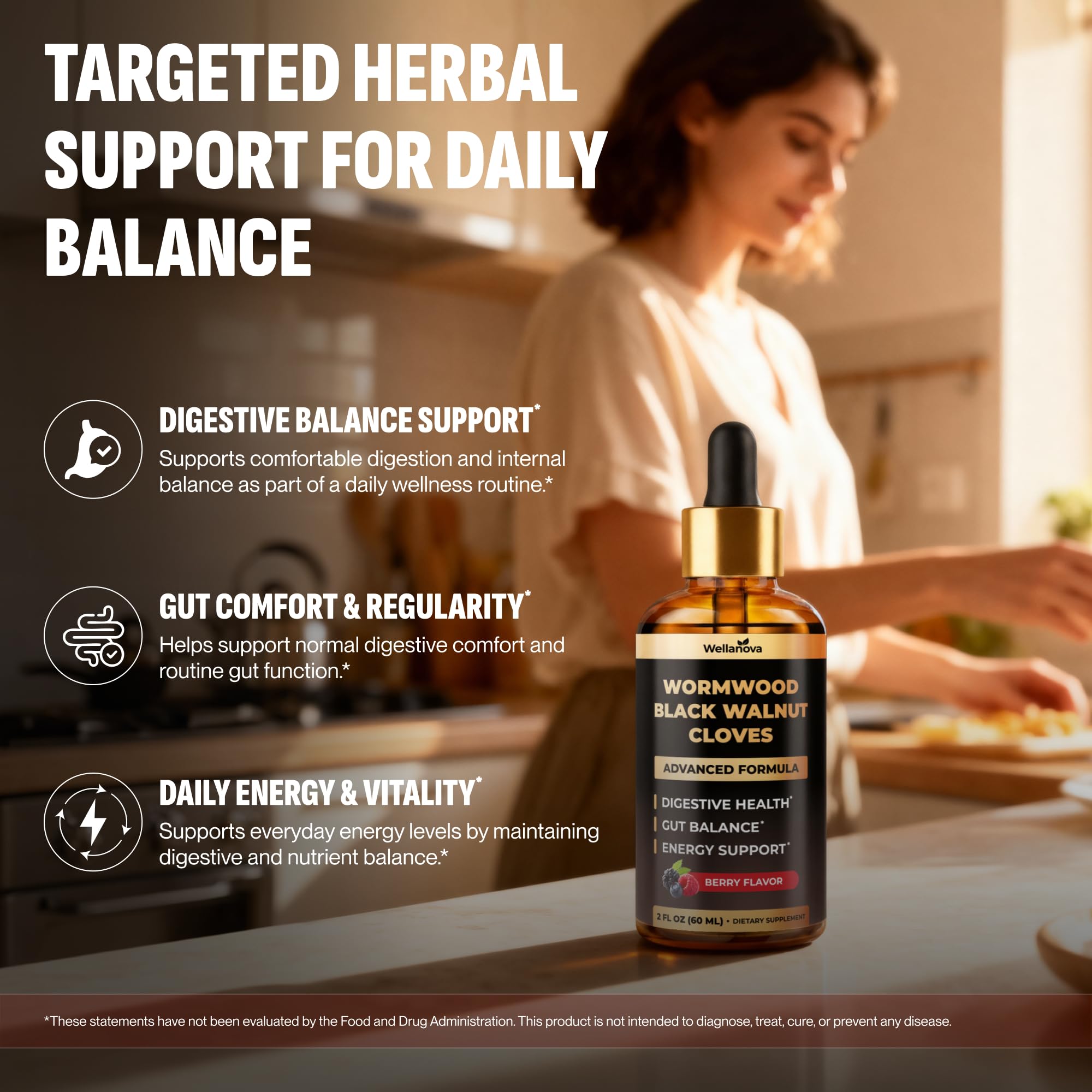 Wellanova 16-IN-1 Botanical Liquid Formula side view