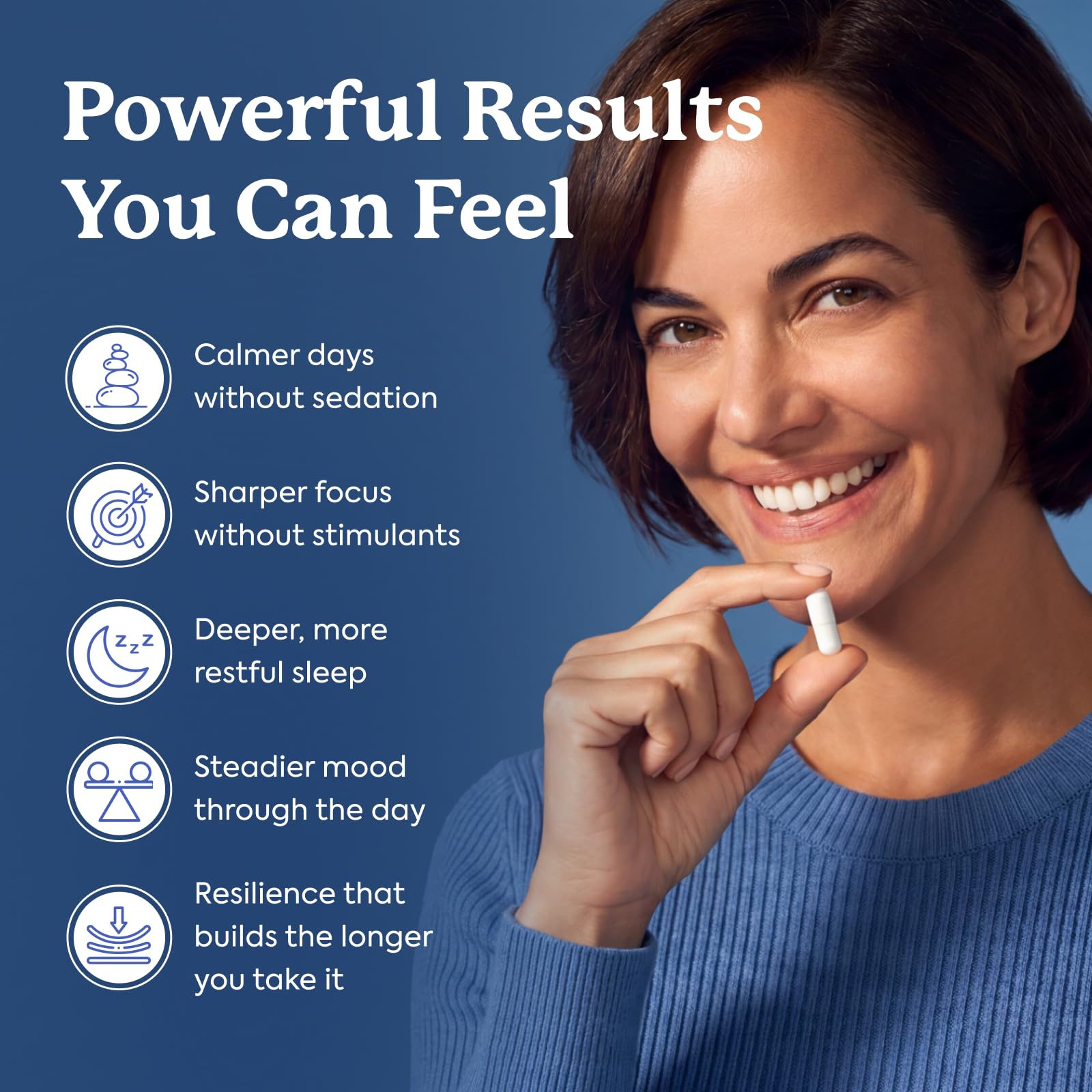 Wellanova Cortisol Supplement side view with dosage information
