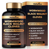 Wellanova Herbal Cleanse Capsules 60 Count front view