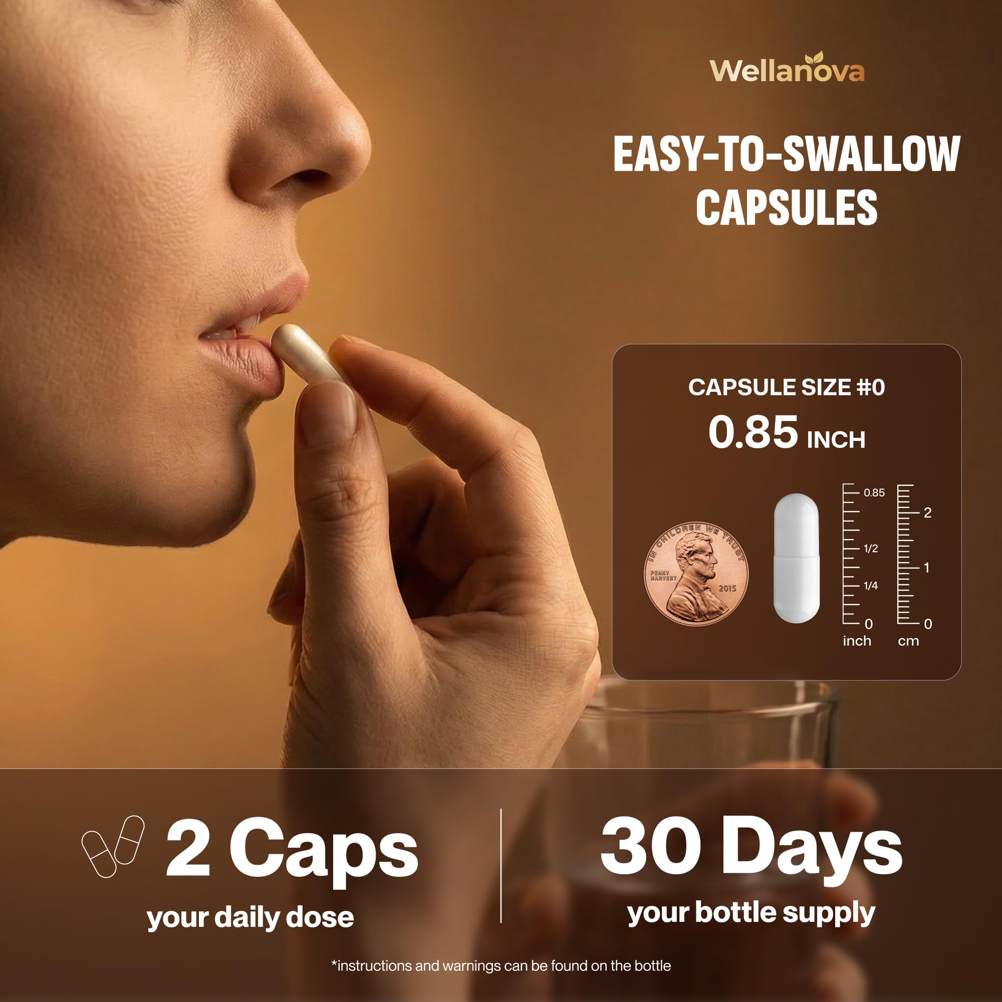 Wellanova Herbal Cleanse Capsules with measuring spoon