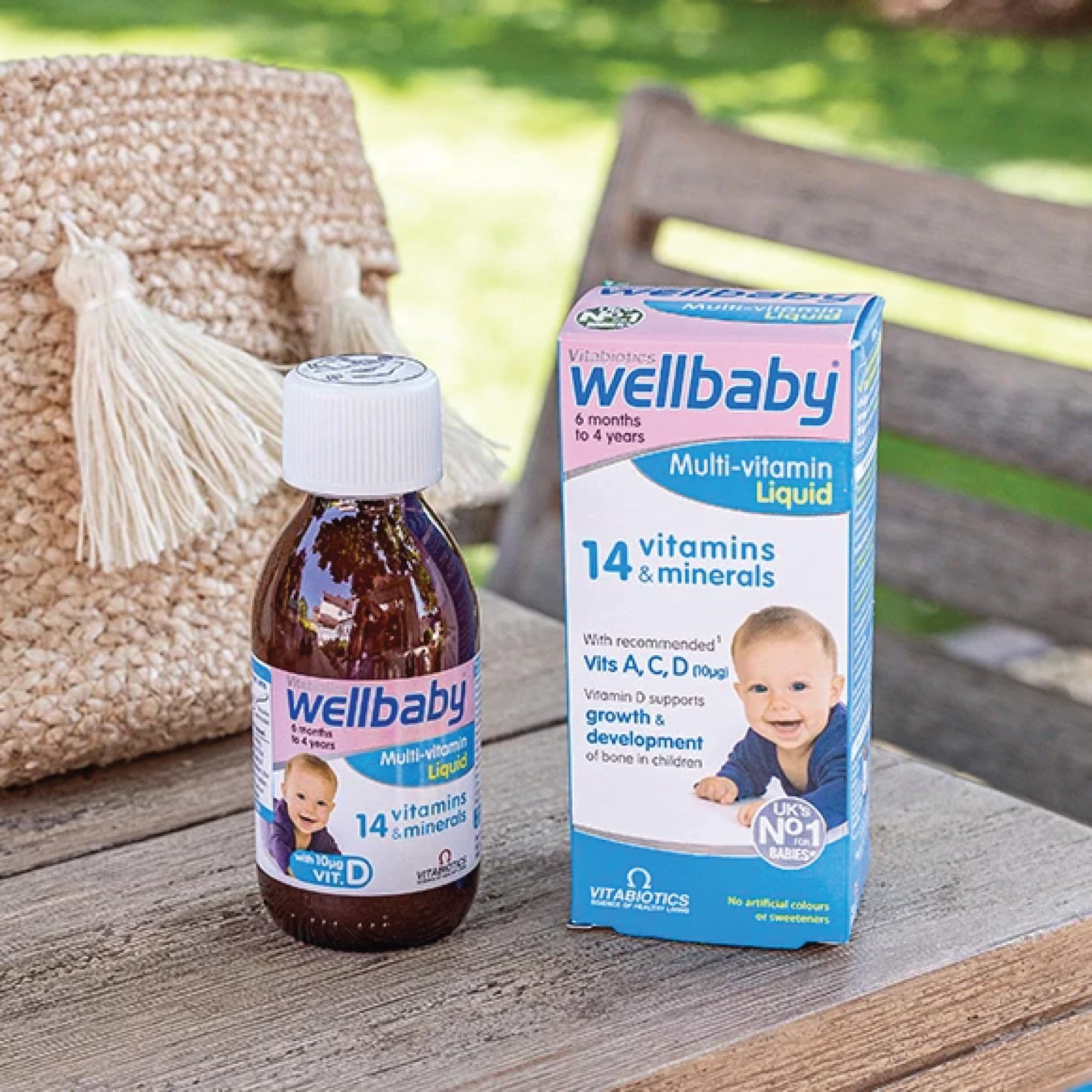 WELLBABY Multi-vitamin Liquid 300g side view