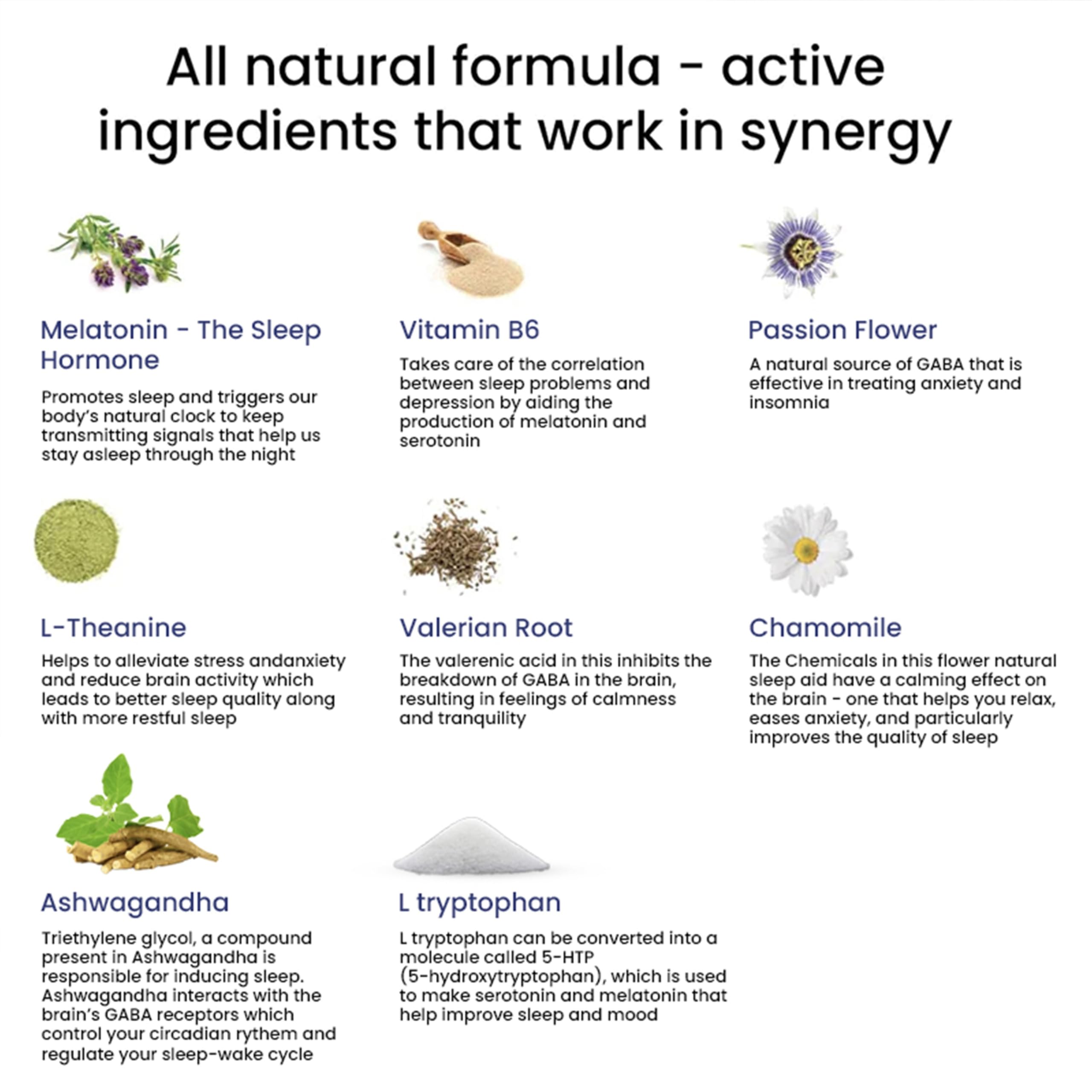 WELLBEING NUTRITION Melts Restful Sleep ingredients list