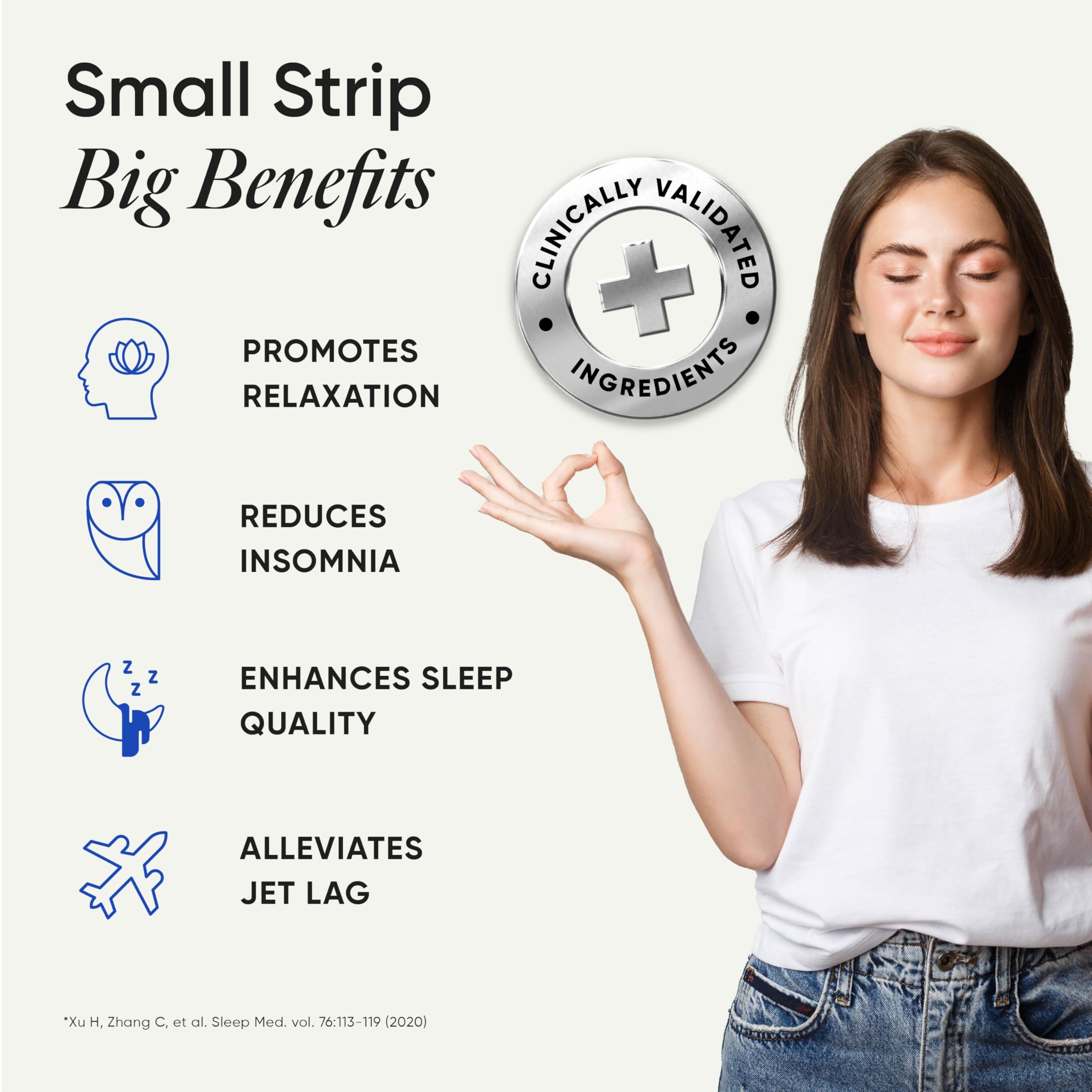 WELLBEING NUTRITION Melts Restful Sleep strip close-up