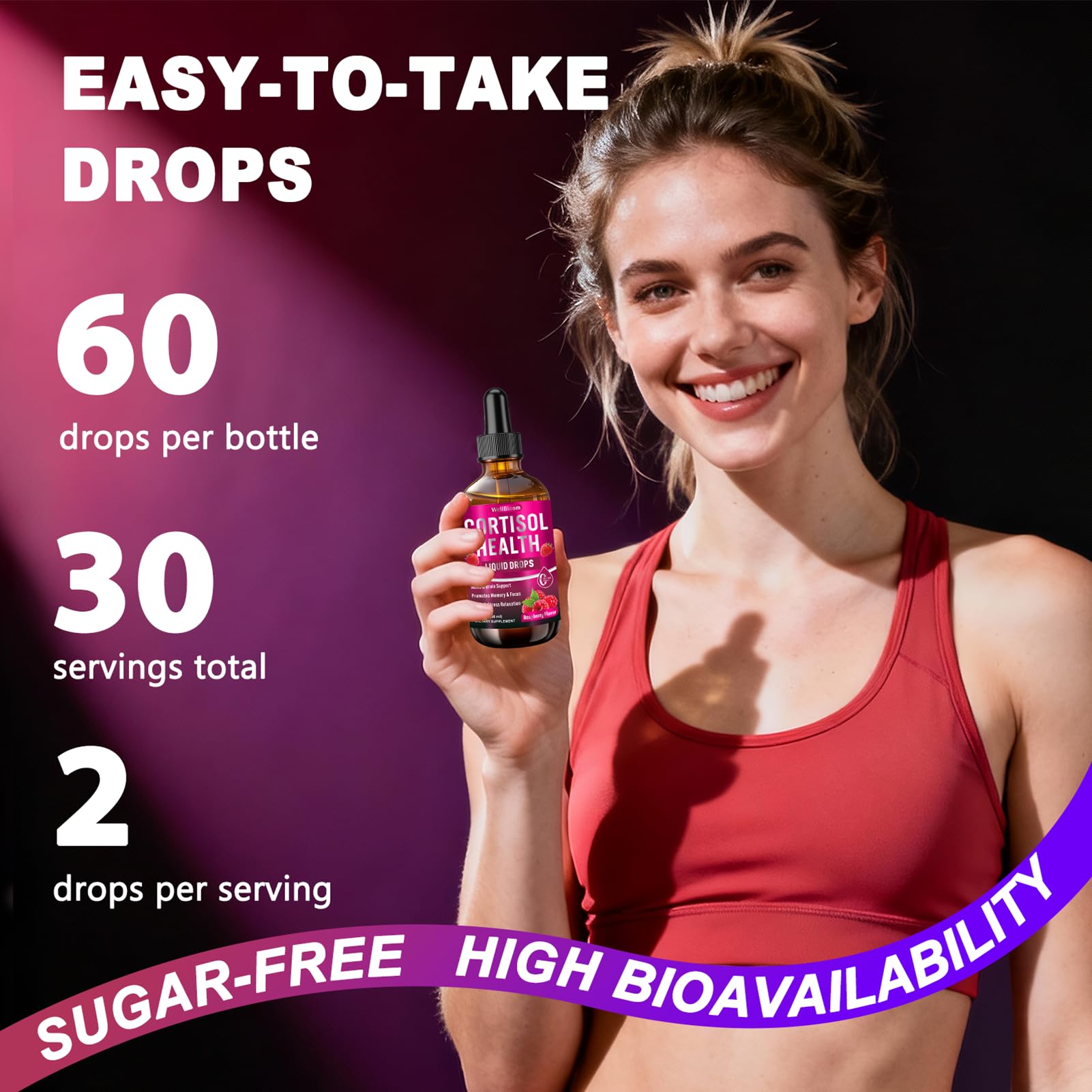 WellBloom Magnesium Liquid Drops packaging