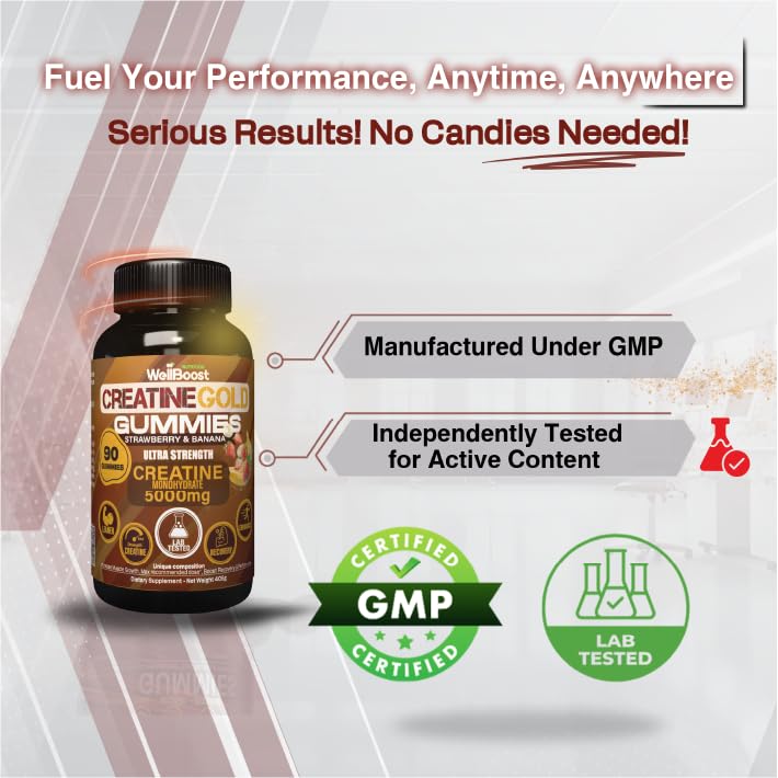 WellBoost Creatine Monohydrate 5000mg mixed in water
