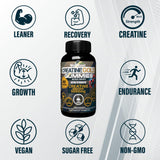 WellBoost Creatine Monohydrate 5000mg scoop with powder