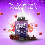 WellBoost Sleep Max Gummies with a measuring spoon