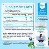 Wellcatcher Acetyl L-Carnitine Gummies on a wooden table