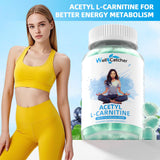 Wellcatcher Acetyl L-Carnitine Gummies with a measuring spoon