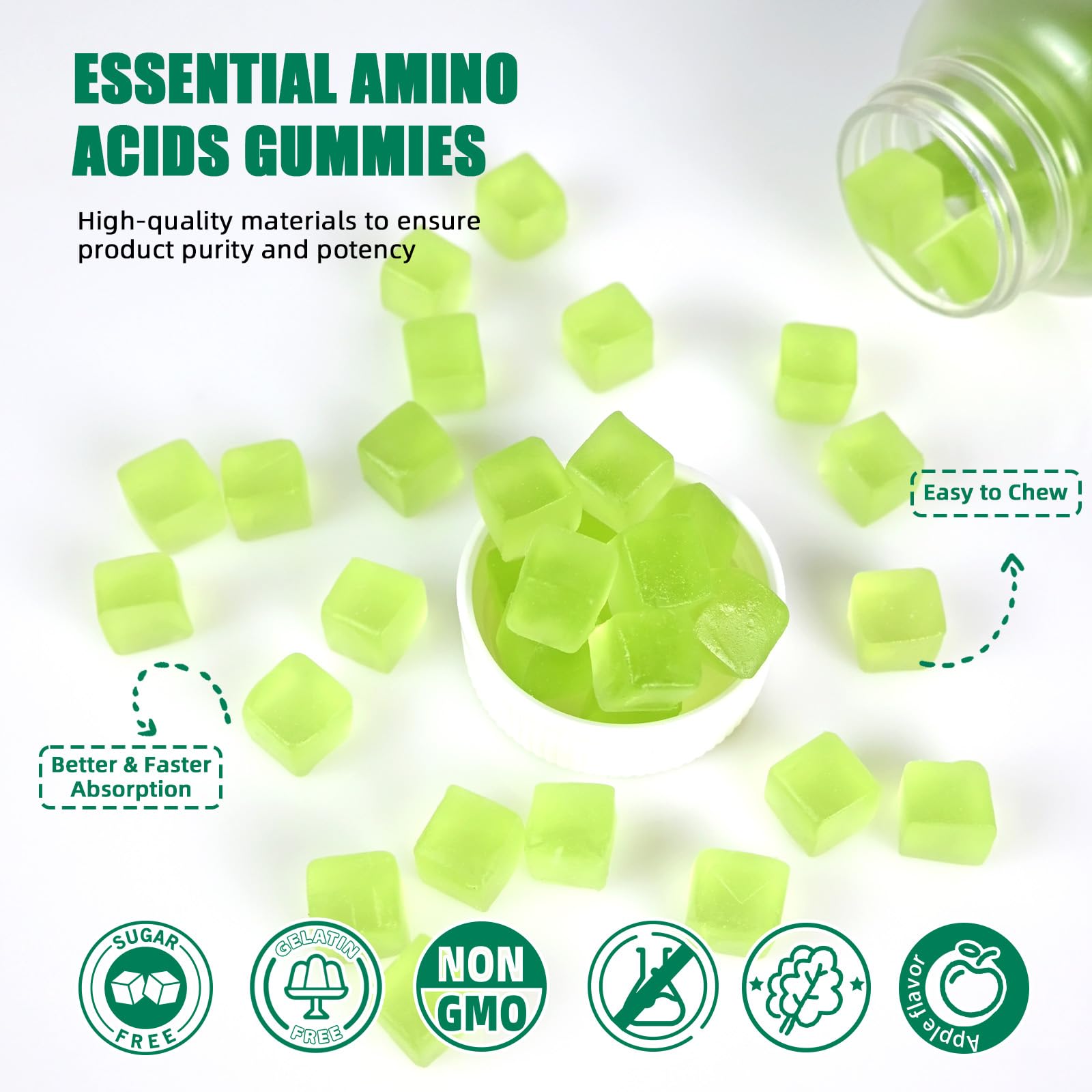 Wellcatcher Amino Acids Gummies side view