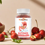 Wellcatcher Butyrate Gummies on a wooden table
