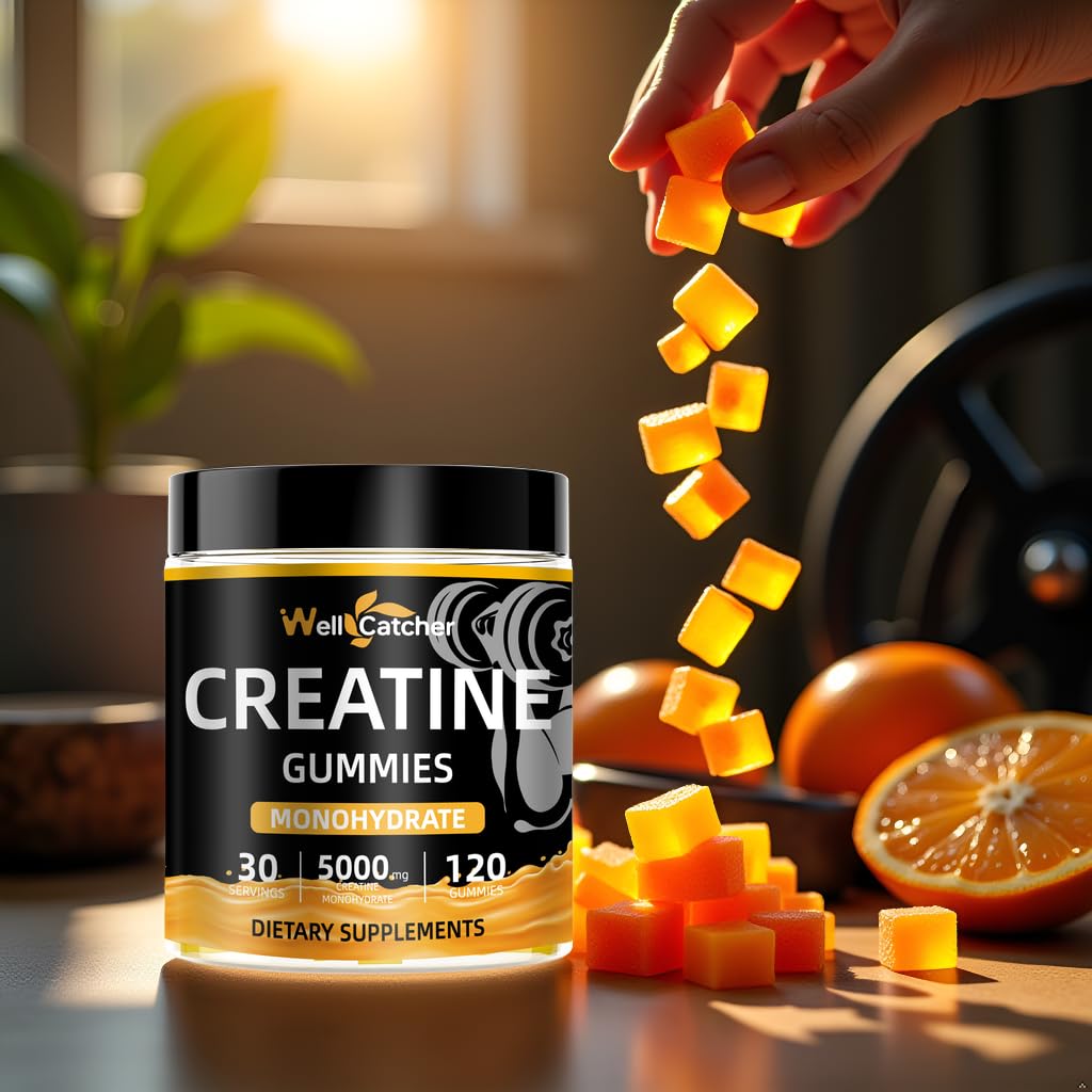 Wellcatcher Creatine Monohydrate Gummies in a travel bag