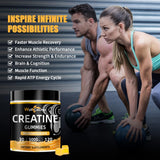 Wellcatcher Creatine Monohydrate Gummies orange flavour close-up