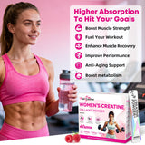 Wellcatcher Creatine Powder for Women ingredients list on packaging
