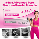 Wellcatcher Creatine Powder for Women with beet root and collagen close-up