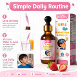 Wellcatcher Magnesium Drops for Kids 150g in a child's hand