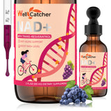 Wellcatcher NAD+ Liquid Supplement 600mg nicotinamide riboside front view