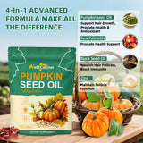 Wellcatcher Pumpkin Seed Oil Softgel Capsules 3000mg bottle with label