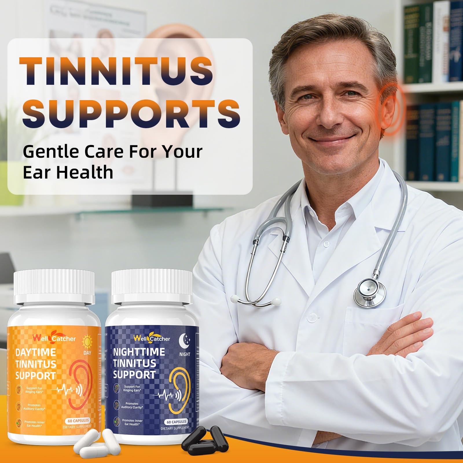 Wellcatcher Tinnitus Support Formula packaging front