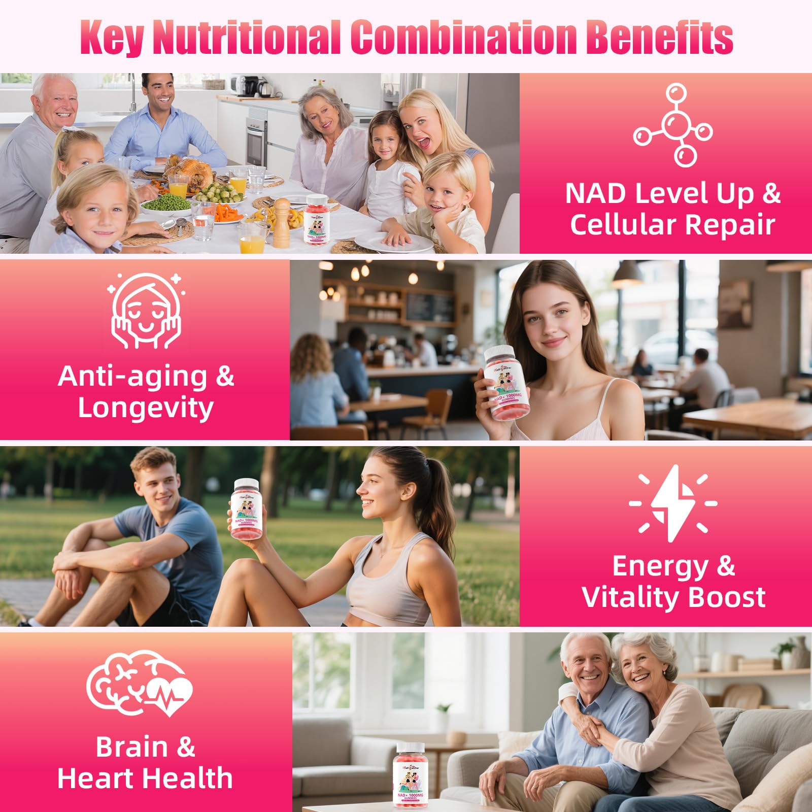 Wellcatcher Vitamin B3 Niacin Gummies back view with ingredient list