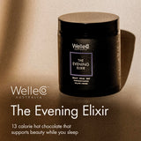 WelleCo Nighttime Beauty Hot Chocolate packaging with a scoop