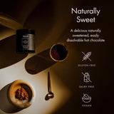 WelleCo Nighttime Beauty Hot Chocolate powder close-up
