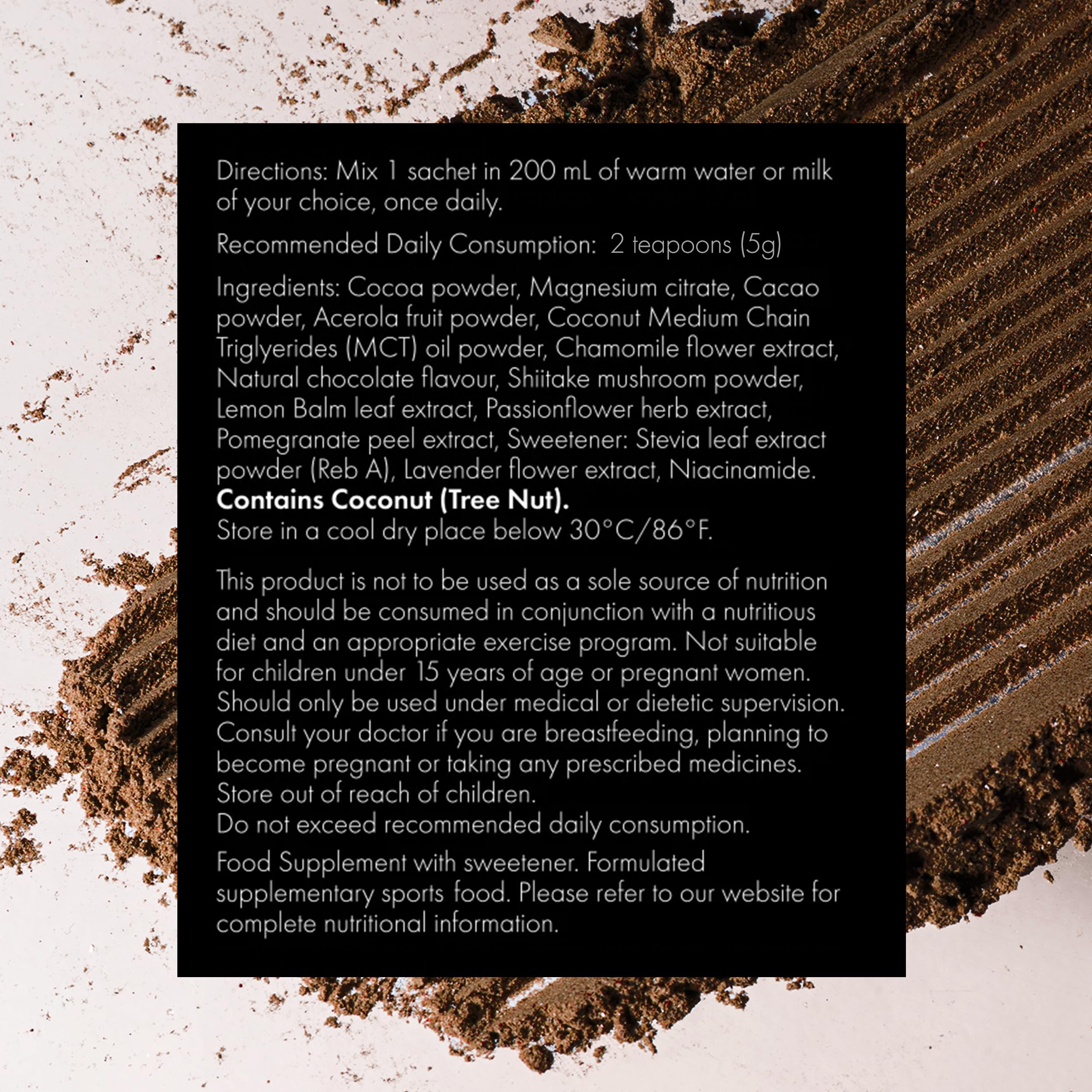 WelleCo Nighttime Beauty Hot Chocolate with plant-based milk