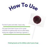 Wellements Organic Elderberry Pops for Kids displayed with fruits