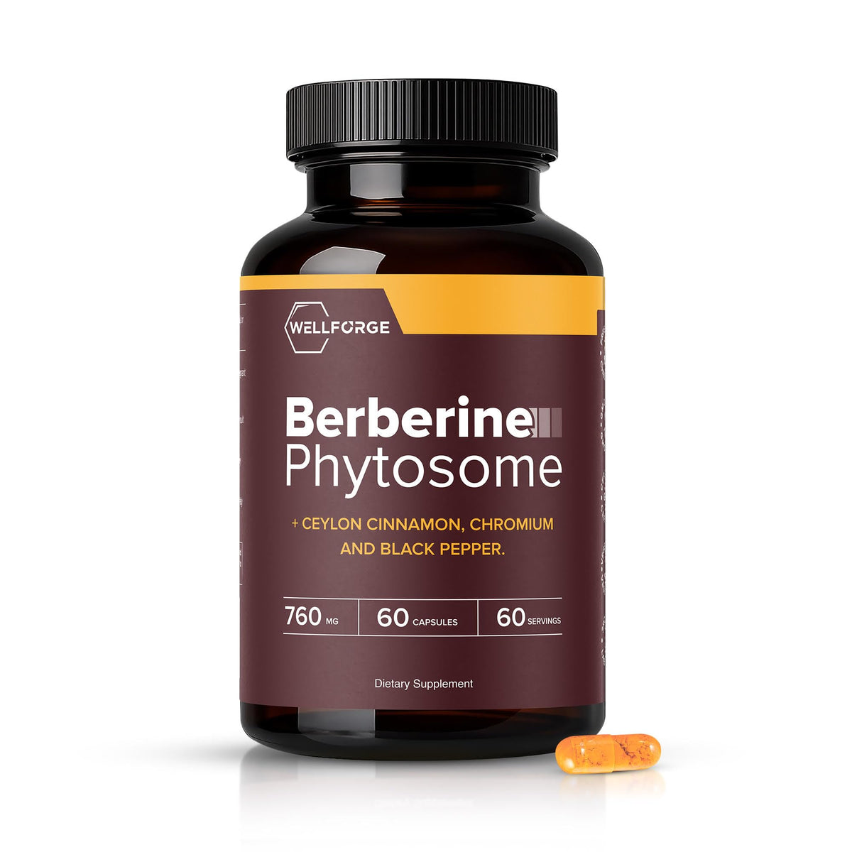 WellForge Berberine Phytosome Supplement front view with label
