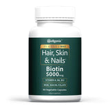 Wellgenix Purvana MAX Biotin Supplement 5000mcg front view