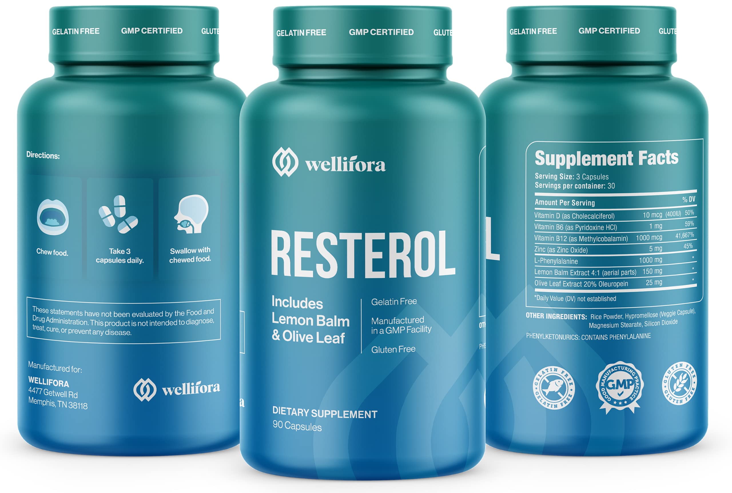 Wellifora Melanin Support Capsules open bottle with capsules inside