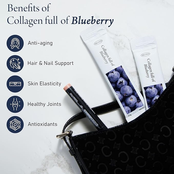 WELLINUS Collagen Jelly Sticks Blueberry nutritional information
